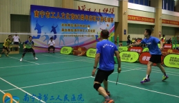 我院获得市工人文化宫60周年庆职工羽毛球比赛第二名