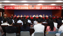 我院接受自治区卫生厅2012年“三好一满意”活动督导检查