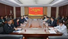 广西医科大学第一附属医院郑宝石院长一行到我院开展“访企拓岗”走访调研